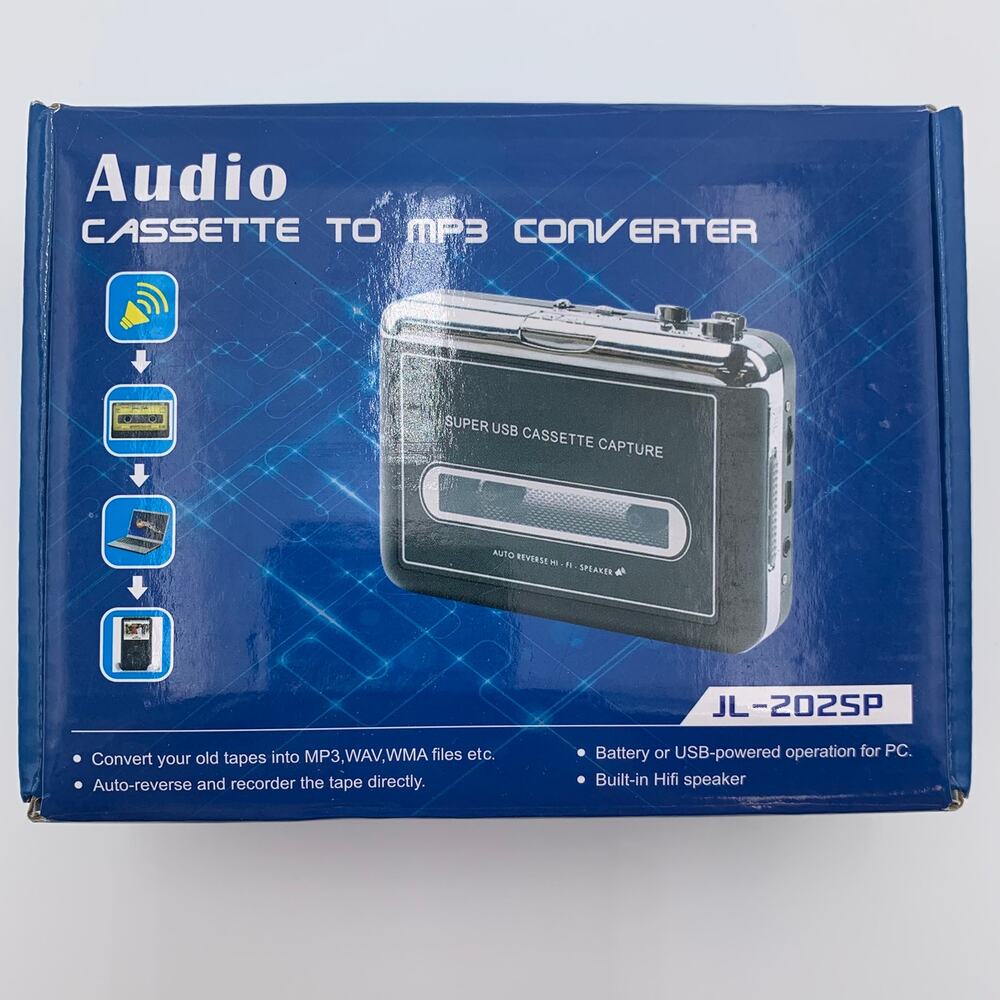 Audio Cassette to MP3 Converter JL-202SP Detachable External Speaker